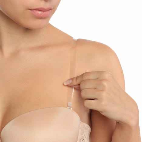 Bretelles de Soutien Gorge Invisibles Transparent Réglable 2 Paires