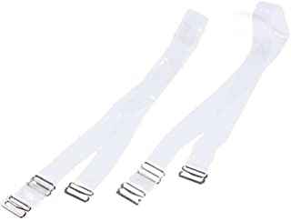 Bretelles de Soutien Gorge Invisibles Transparent Réglable 2 Paires