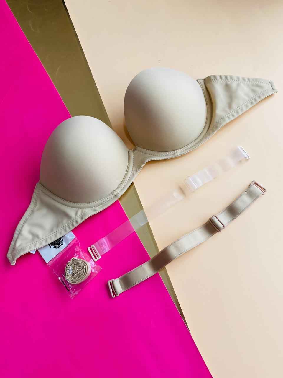 SOUTIEN-GORGE DOUBLE REMBOURRAGE  DOS TRANSPARENT